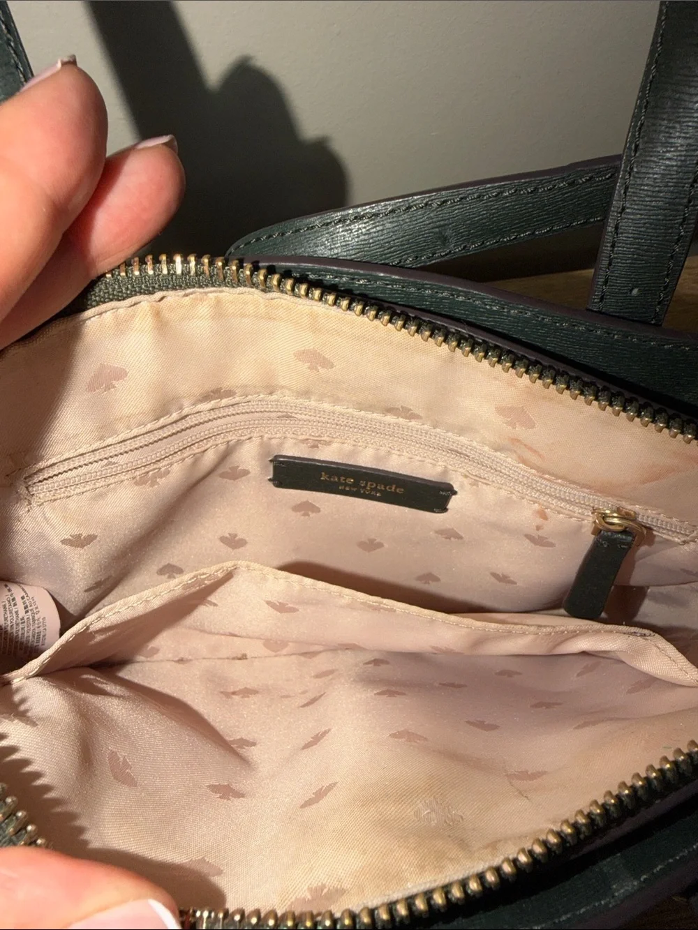kate spade structured leather